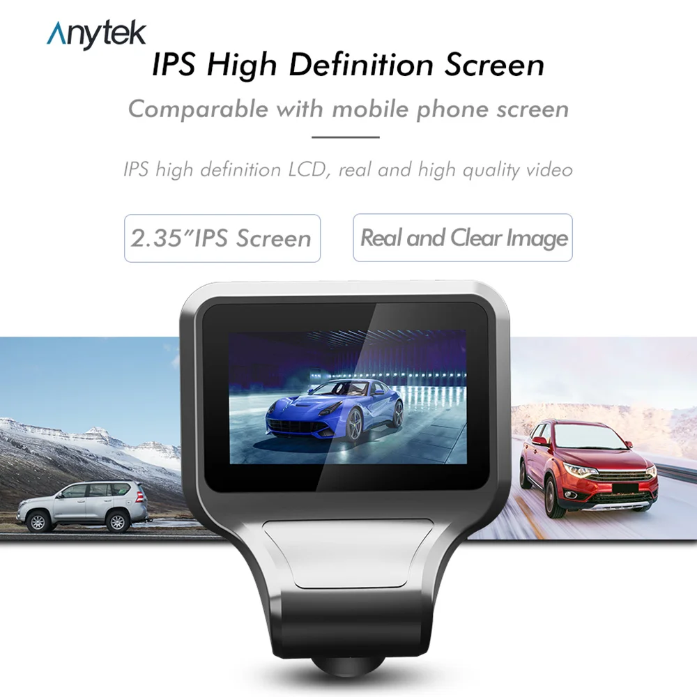 Автомобильный видеорегистратор потоковая мультимедийная видеокамера с IPS