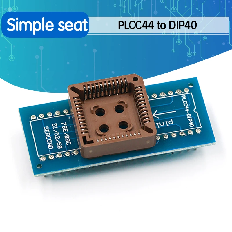 PLCC44 для DIP40 EZ USB Универсальный программатор IC АДАПТЕР тестер с розеткой TL866CS TL866A