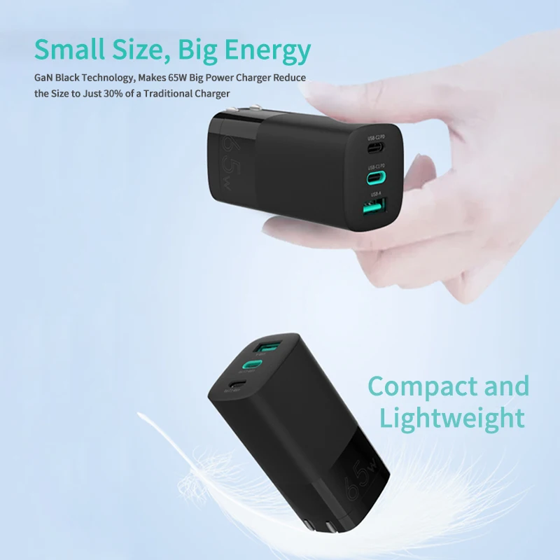 65w ган usb c настенное зарядное ус
