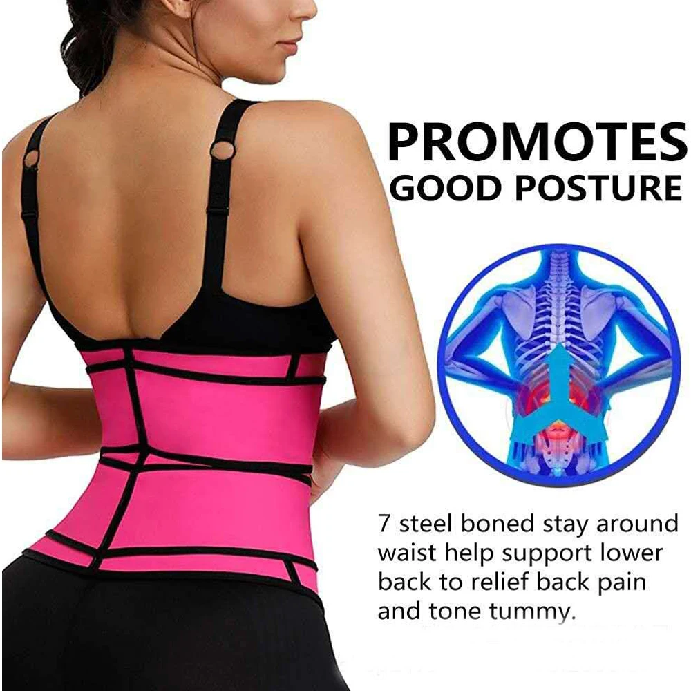 

Neoprene Sauna Waist Trainer Corset Sweat Belts for Women Sexy Compression Body Shaper Slimming Trimmer Corset Minceur Belt