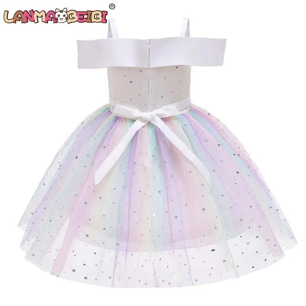 Платья для девочек блестящее женское свадебное платье детское с открытыми