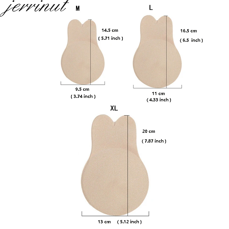 Jerrinut,, 3 пары, 5 пар, 10 пар, бюстгальтер без бретелек, многоразовый, для женщин, подтягивающий соски, невидимый, клейкий бюстгальтер, пуш-ап, силиконовый бюстгальтер