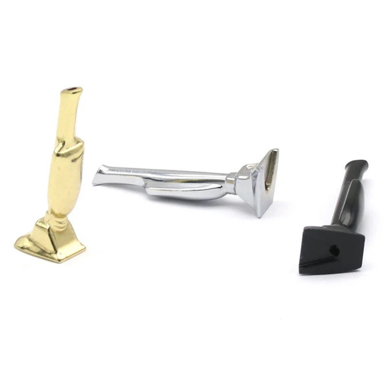 

Stainless steel Mini Golden Man trophy pipe Snuff Snorter Sniff Metal Tube smoke Vacuum Sniffer Exquisite cigarette filter