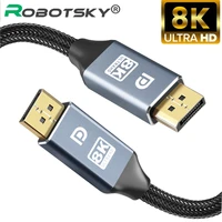 8k dp 1 4 version to dp video audio cable 1235m displayport cable 32 4gbps transmission bandwidth adapter for desktop tv box