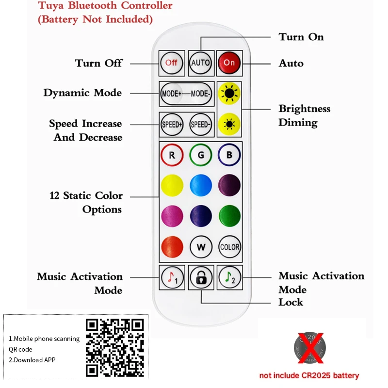 Светодиодные ленты SMD RGB 5050 12 В с умным Управлением по Bluetooth которые могут