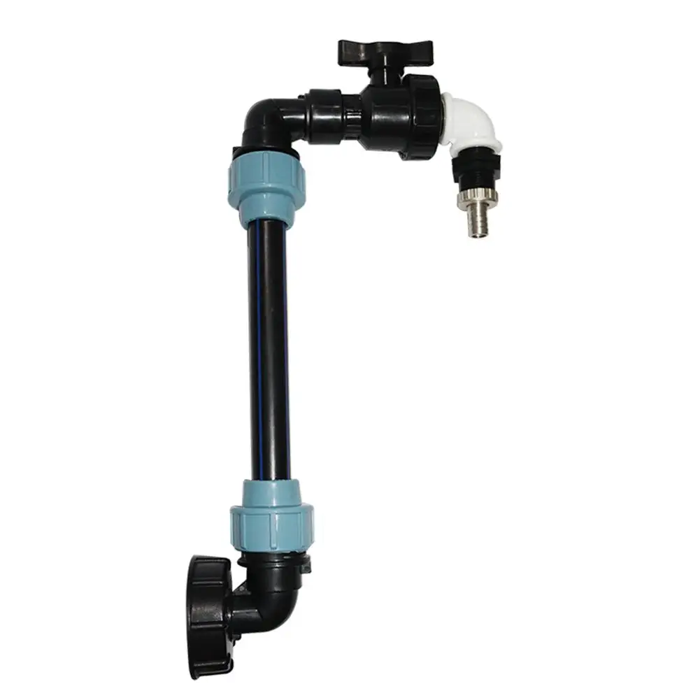 IBC Tank Swan Neck 3/4 дюйма адаптер с выпускным краном 2 грубой резьбой удлиняющий