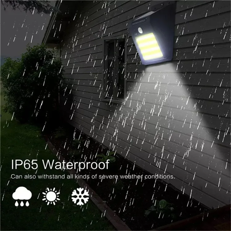 

Outdoor LED COB Solar Light Motion Sensor Waterproof Sunlight Garden Decoration Street Lights Waterproof Solar Powered Wall Lamp