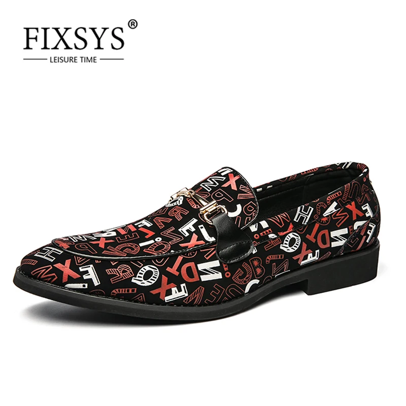 

FIXSYS Fashion Mens Driving Shoes Buckle Design Pointed-toe Oxfords Summer Breathable Party Shoes Lightweight Man Wedding Shoes