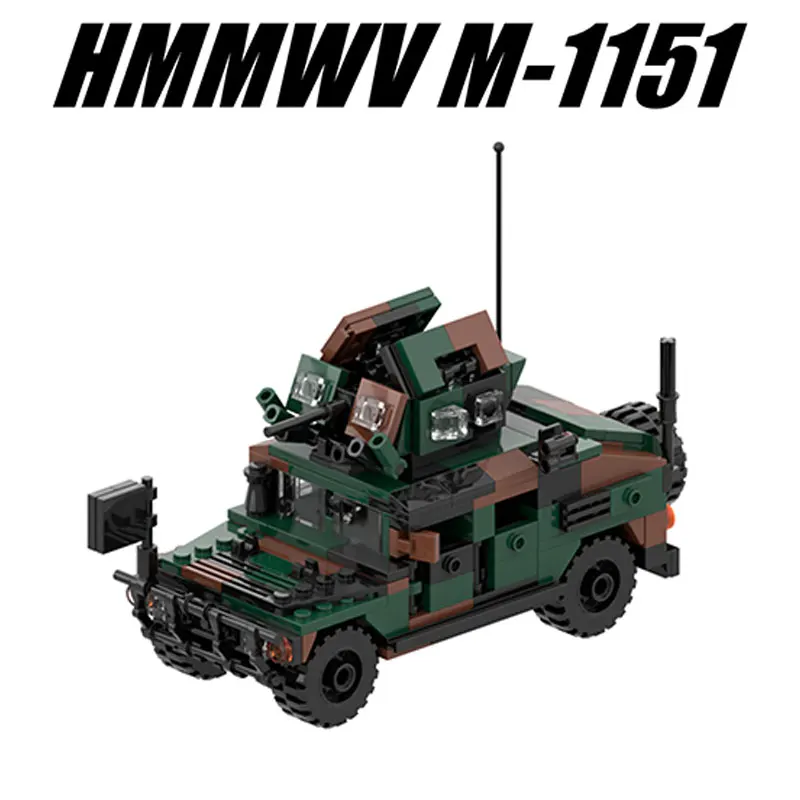 Строительные блоки MOC Военная серия Сборная модель цветные хампасы детская