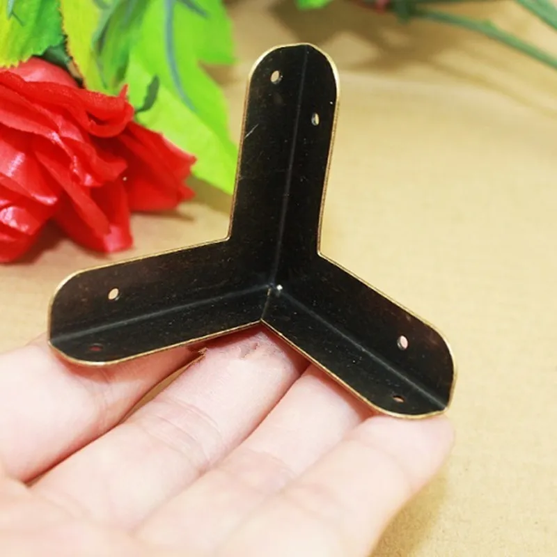 5 шт. латунный чехол для багажа коробка угловые кронштейны декоративная угловая