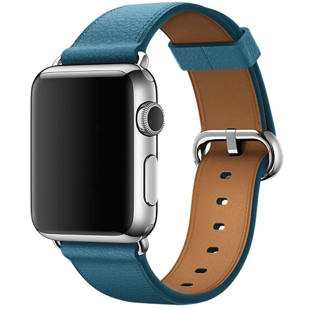 Синий Ремешок для часов Iwatch 38 мм 42 мм браслет умные аксессуары наручные для Apple Watch полосы 44 мм для Apple Watch серии 4 3 2 1 ремешок - Цвет ремешка: Синий