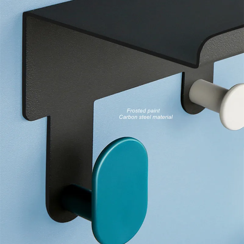 

Multifunctional No Nail Clothes Hanger Towel Wall Hook Storage Rack Hanging and Storage Dual UseFor Bedroom Kitchen Accessories