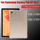 Чехол для планшета Samsung Galaxy Tab A7 10,4 дюйма, 2020 дюйма, T500T505, термополиуретановая подушка безопасности, прозрачный противоударный защитный чехол