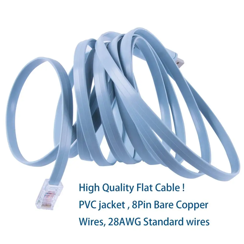 Кабель USB к RJ45 RS232 консоли маршрутизатора синий FTDI Кабель-адаптер