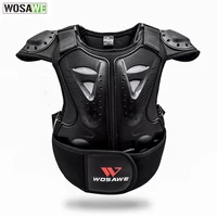 wosawe kids cycling body chest spine protector back children motorcycle armor jacket for motocross bicycle skiing roller skating