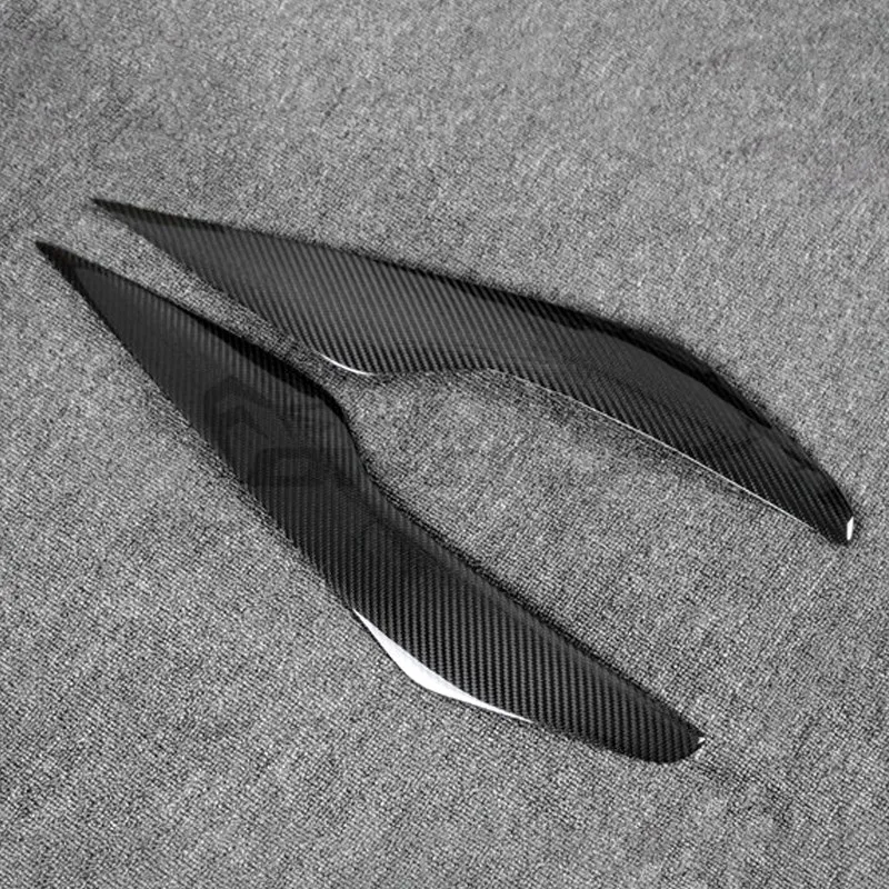 

100% Carbon Fiber for Ford Focus MK2 2008 - 2010 Headlight Eyebrow Cover Head Light Eyelid Sticker Head Light Lamp Trim