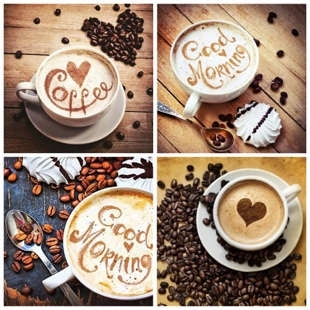 

Полноразмерная/круглая Алмазная картина кофейная чашка Стразы 5D «сделай сам» Алмазная вышивка распродажа мозаика кафе домашний декор