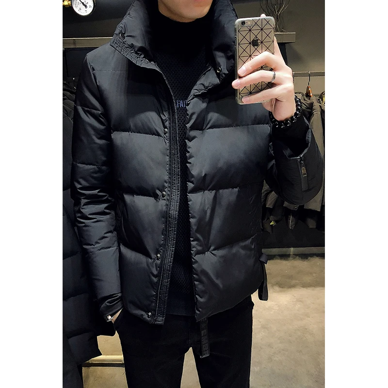 igh Quality Winter Jackets Men 2019 Fashion Stand Collar Male Parka Jacket Mens Solid Thick Warm Coats Down Outerwear | Мужская одежда