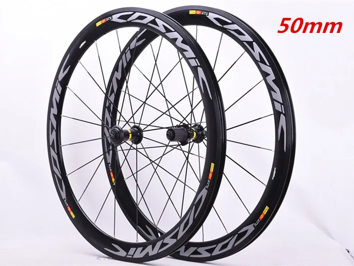 Newest high quality30/40/50mm Original Hot sale 700C alloy V brake bike wheels BMX road wheelset aluminum cosmic elite | Спорт и
