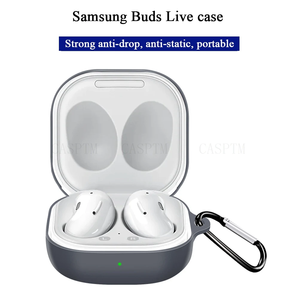 Новинка распродажа чехол для наушников Samsung Buds Live роскошный золотой серебряный