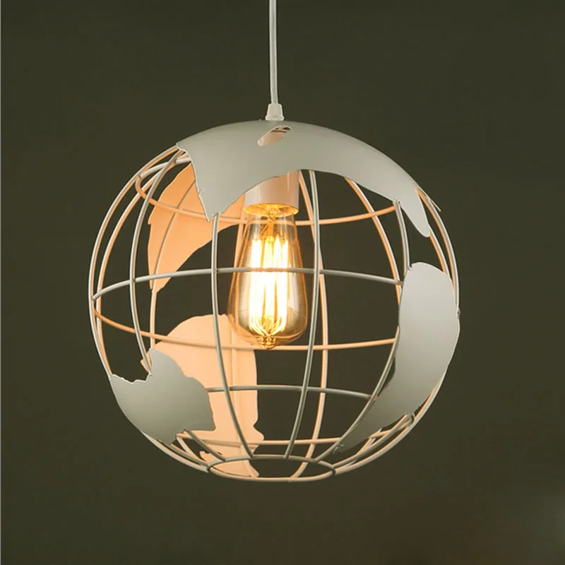 Креативные заземляющие люстры в стиле ретро Лофт железный шар подвесной