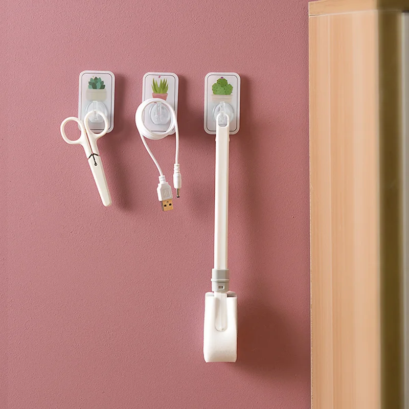 Растительный вискозный крючок без пробивки и приклеивания керамической плитки