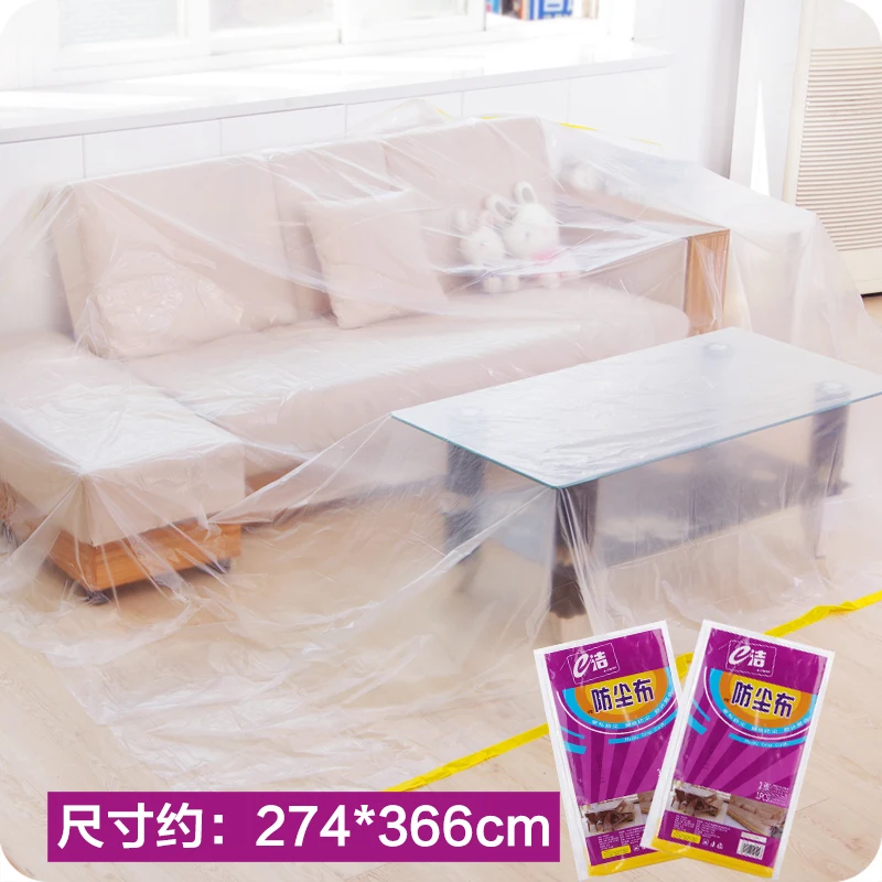 Thickened plastic furniture dust cover|Waterproof car dusty bed Sofa Table Chair Dust Proof Cover Outdoor Travel picnic mats