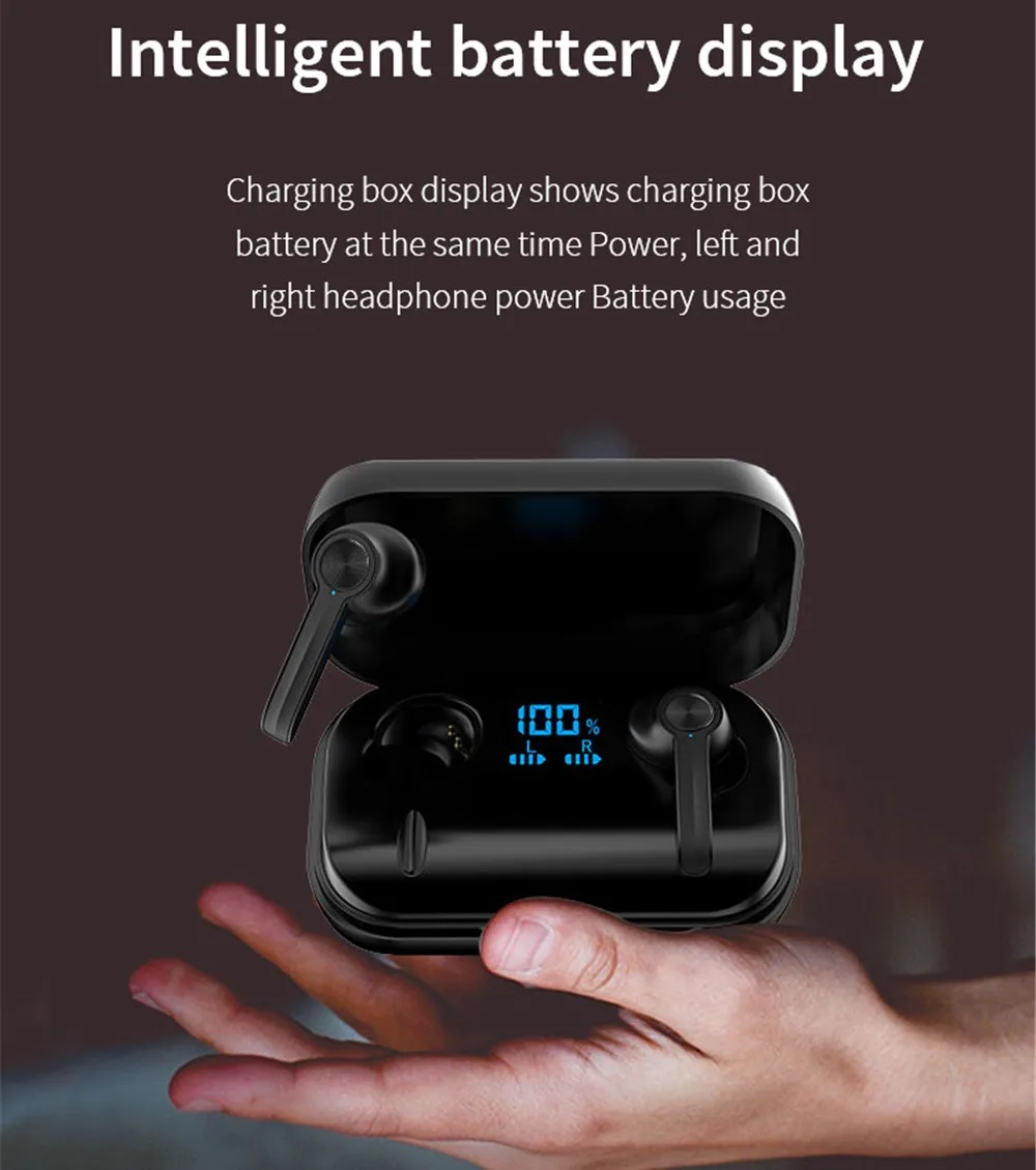 TWS Bluetooth наушники Настоящие беспроводные Игровые Водонепроницаемые спортивные Hi