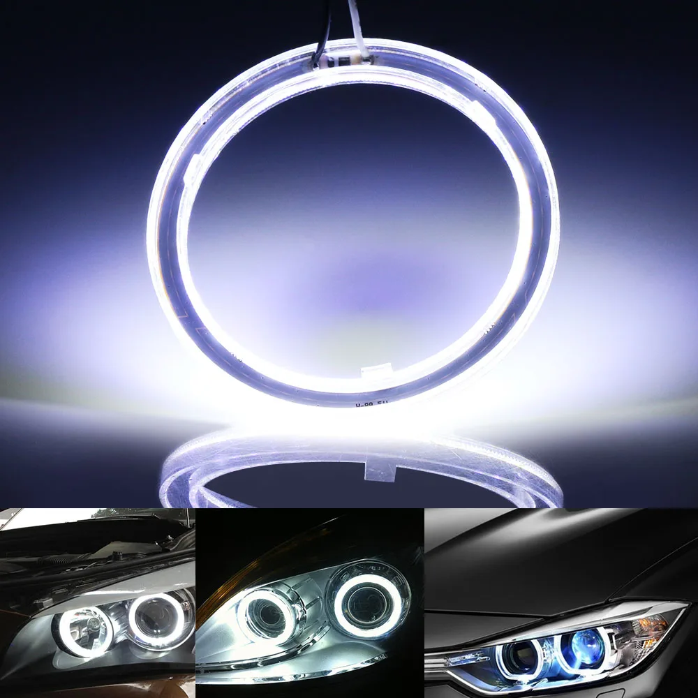 12V Универсальный Автомобильный Ангельские глазки COB Halo Кольцо светодиодный