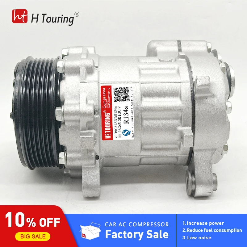 Компрессор переменного тока SD7B10 7B10 для Volkswagen Polo 6N0820803A 6N0820803AX DCP32007 8FK351128031 TSP0155057 7158