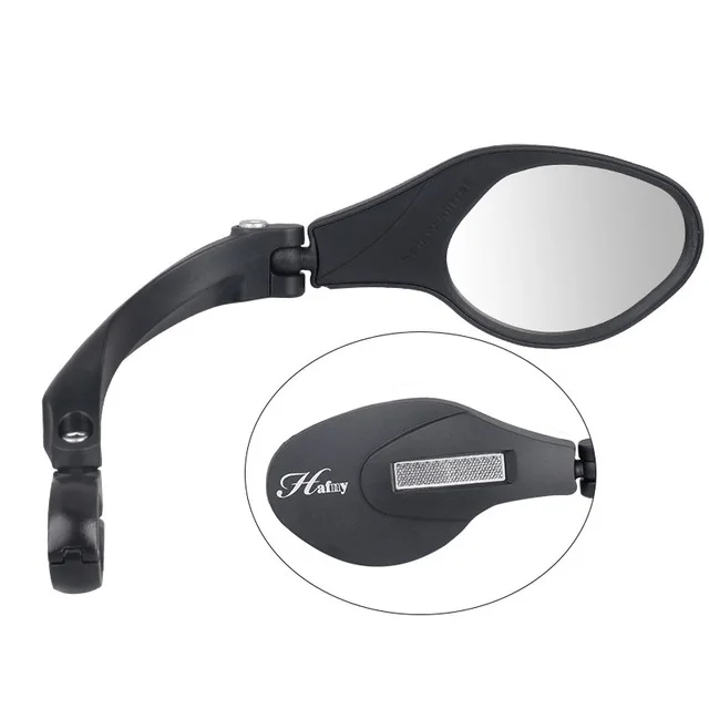 1PC Right MR081R Цикл Зеркало для MTB руль для шоссейного велосипеда, Руль конец внутреннее крепление Небьющийся Нержавеющая сталь объектив высокой ударной рамка Hafny - Цвет: 1PC Right MR081R