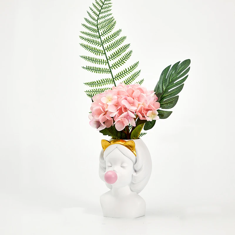 Симпатичная каучуковая ваза белый цветочный горшок скандинавские вазы в виде