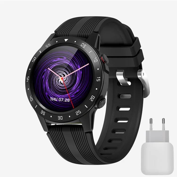 Black with charger M5 Смарт часы водонепроницаемый Поддержка Bluetooth телефонные звонки, GPS smartwatch телефон для мужчин и женщин монитор сердечного ритма часы SIM карта - Цвет: Black with charger