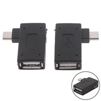 micro adapter usb 2 0 female to male micro otg power supply port 90 degree right angled usb otg adapters