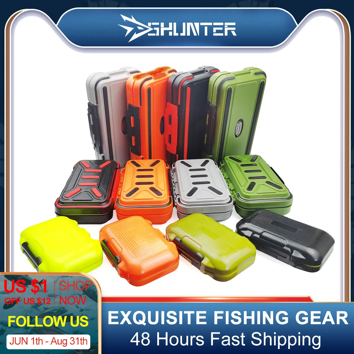 2021 водонепроницаемый бокс для рыболовных снастей двухсторонний приманки