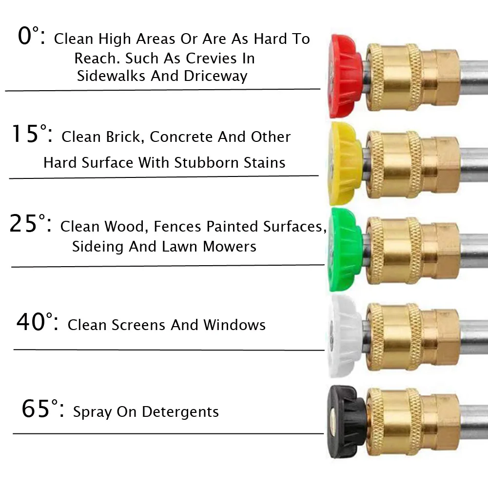 

Power Sprayer High Pressure Water Gun 4000Psi With 19 Inch Extension Replacement Wand Lance 5 Quick Connect Nozzles For Honda