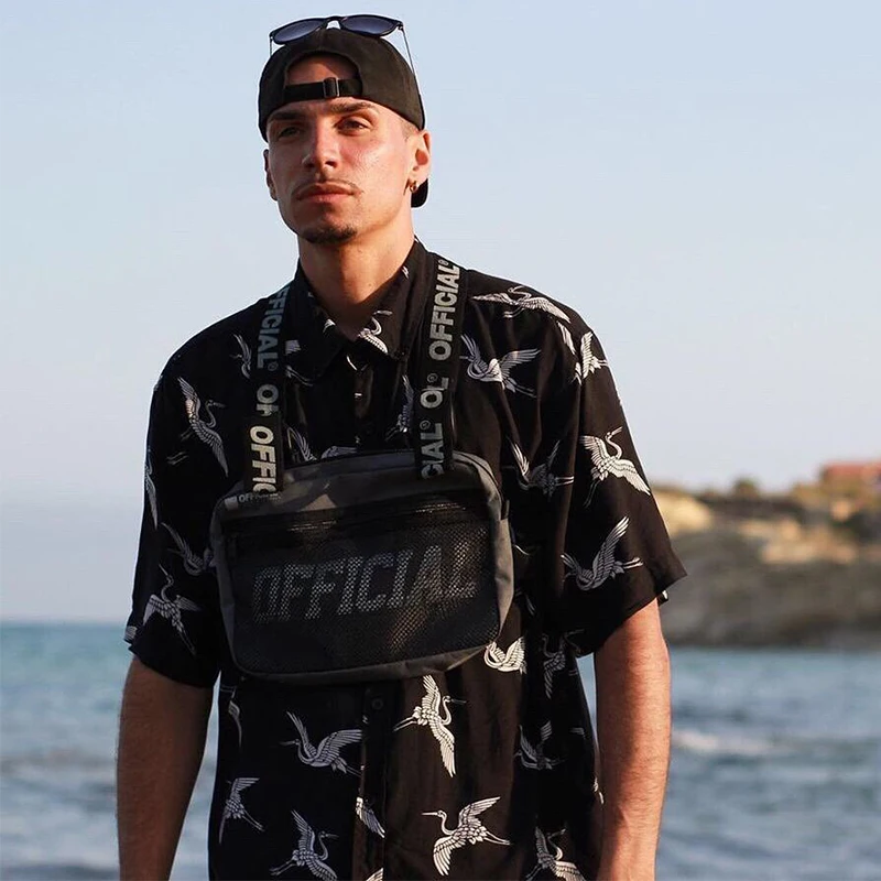 Модная уличная тактическая жилетка в стиле хип-хоп, нагрудная сумка, военная сумка через плечо, Мужская поясная сумка в стиле панк, нагрудная сумка, функциональная нагрудная сумка