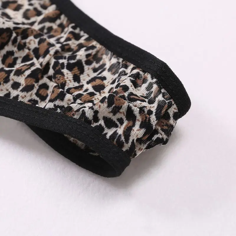 Мужская сексуальная эротическая подвязка нижнее белье сплошной цвет леопард v