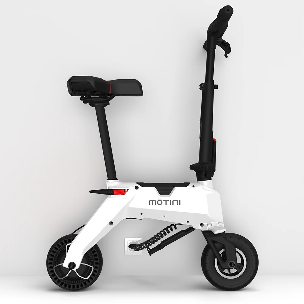 white K& J Мини Портативный электрический скутерspowerful умный электронный скутер перезаряжаемый мотор мопед скутер - Цвет: white