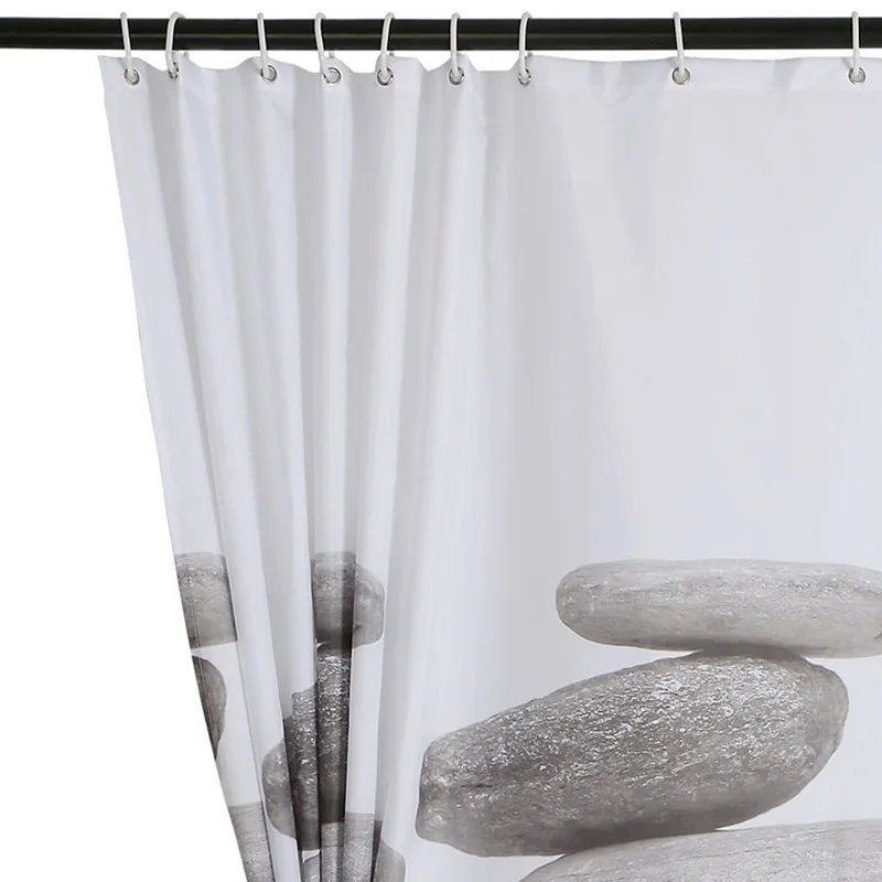 Новая занавеска для душа из полиэстера с гальваническим принтом утолщенным