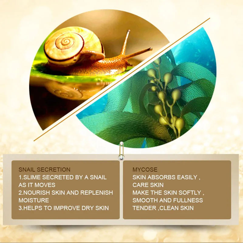 Изображения 3 шт. лицо улитки наборы для ухода за кожей гиалуроновой кислотой