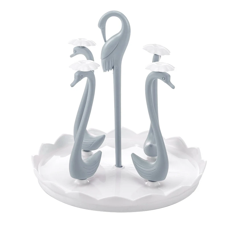 

Glass Cup Storage Rack Swan Drain Storage Rack Cup Holder Tray Household Living Room Cup Rack