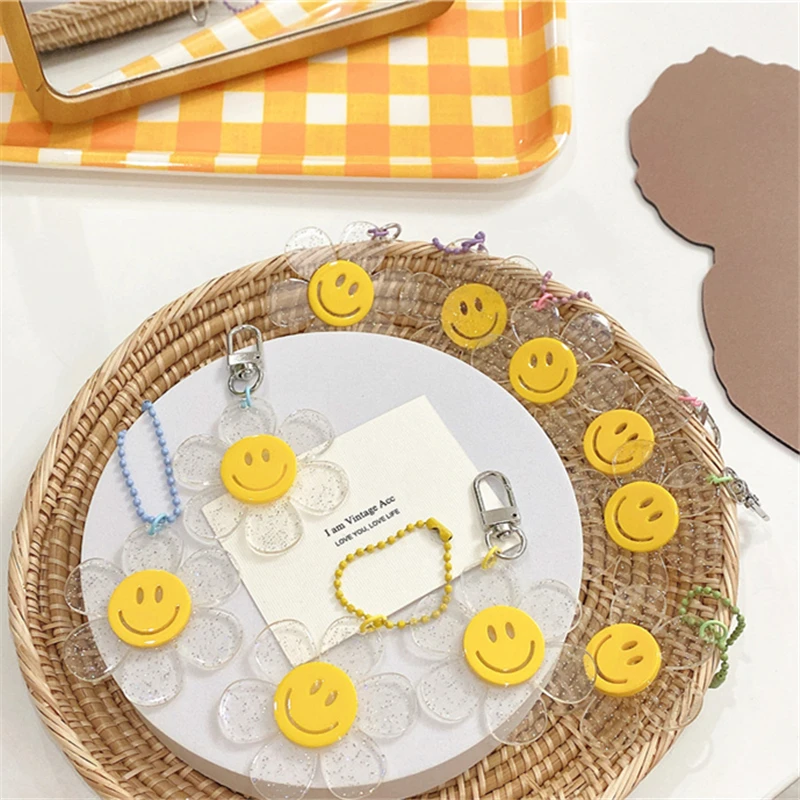 AOMU 2 шт./компл. винтажный цветной желтый акриловый прозрачный брелок в форме