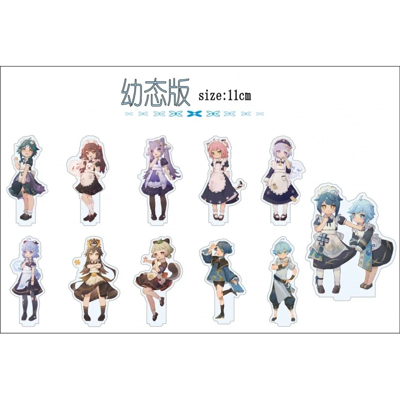 

Аниме геншин ударный разбавитель Ragnvindr сахароза Kamisato Ayaka тартаглия акриловая фигурка стенд модель тарелка декор для стола милый Q Versio