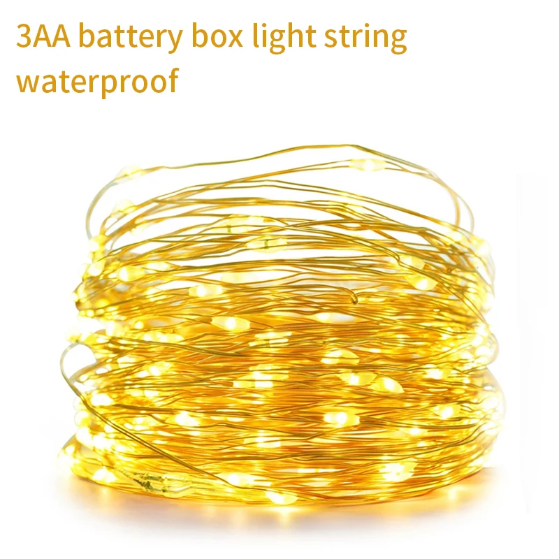 Батарея гирлянда на открытом воздухе Рождественский светильник s светодиодный