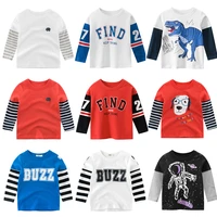 children t shirts long sleeve autumn baby boys kids girls cotton cartoon tops clothing clothes spring print letter
