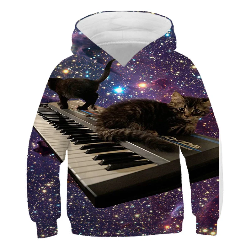 

Kawaii Cat Hoodie 3D Print Kids Clothes Video Game Hoodies For Teen Girls 4-14T Babys Boy Casual Fashionable Sweatshirt Costume