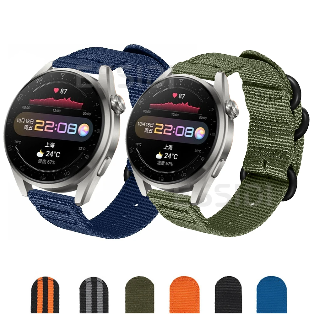 

Essidi 22mm Sports Nylon Band Strap For Huawei Watch 3 Pro GT 2e GT 2 46mm 2 Pro Wrist Loop For Honor Magic 2 46mm GS Pro Dream