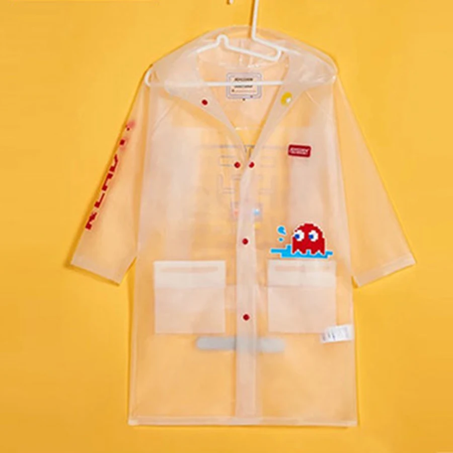 Прозрачный водонепроницаемый дождевик пончо для пеших прогулок детей