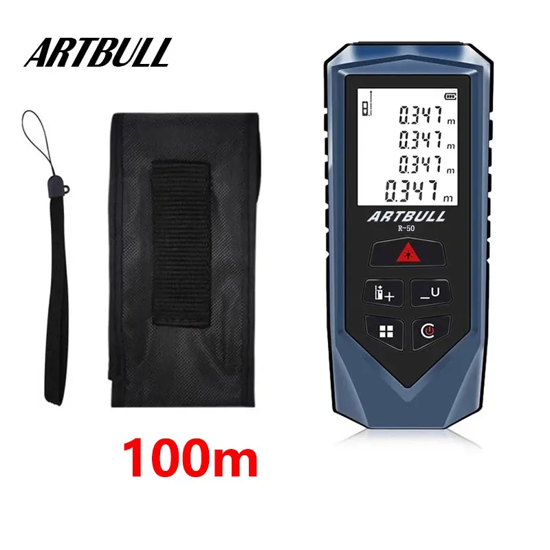 ARTBULL Laser Rangefinder 100m 70m 50m Laser Distance Meter tape infrared Rangefinder Measurement digital tape Tool